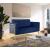 Casa Velvet Loveseat with Gold Iron Metal Base