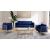 Casa Velvet Loveseat with Gold Iron Metal Base