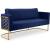 Casa Velvet Sofa with Gold Base