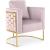 Casa Velvet Chair with Gold Iron Metal Base