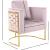Casa Velvet Chair with Gold Iron Metal Base