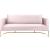 Casa Velvet Sofa with Gold Base