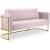 Casa Velvet Sofa with Gold Base