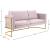 Casa Velvet Sofa with Gold Base