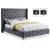 Savan Velvet King Size Bed