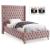 Savan Velvet Twin Size Bed