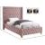Savan Velvet Twin Size Bed