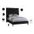 Fritz Velvet King Size Bed