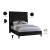 Fritz Velvet Queen Size Bed