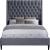 Fritz Velvet King Size Bed