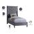 Fritz Velvet Twin Size Bed