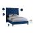 Fritz Velvet Queen Size Bed