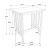 Oleander Wood Veneer 3-Piece Counter Height Set
