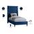 Fritz Velvet Twin Size Bed