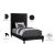 Harlie Velvet Twin Size Bed