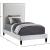 Harlie Velvet Twin Size Bed
