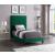 Harlie Velvet Twin Size Bed