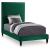Harlie Velvet Twin Size Bed