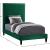 Harlie Velvet Twin Size Bed