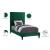 Harlie Velvet Twin Size Bed