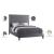 Harlie Velvet King Size Bed