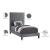 Harlie Velvet Twin Size Bed