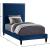 Harlie Velvet Twin Size Bed