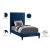 Harlie Velvet Twin Size Bed