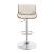 Folsom Leatherette/Wood Veneer Bar Stool with Adjustable Chrome Base