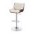 Folsom Leatherette/Wood Veneer Bar Stool with Adjustable Chrome Base