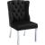 Suri Velvet Dining Chair with Chrome Stainless Steel Legs