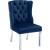 Suri Velvet Dining Chair with Chrome Stainless Steel Legs