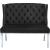 Suri Velvet Settee Bench with Chrome Stainless Steel Legs