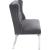 Suri Velvet Settee Bench with Chrome Stainless Steel Legs