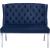 Suri Velvet Settee Bench with Chrome Stainless Steel Legs