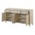 Genoa Wood Server with 4 Doors & 3 Drawers