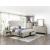 Genoa Chenille/Wood Eastern King Storage Platform Bed