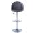 1313 Pneumatic Rounded Back Adjustable Swivel PU Stool