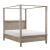 Marceline Wood California King Canopy Platform Bed