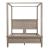 Marceline Wood Eastern King Canopy Platform Bed
