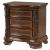Vintage 3-Drawer Wood Veneer Nightstand