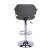 1320 Curved Back Adjustable Height Swivel PU Stool