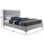 Hunter Linen Fabric King Size Bed
