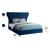Kira Velvet King Size Bed