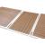 Nizuc Outdoor Patio Extendable Dining Table with White Aluminum Frame