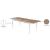 Nizuc Outdoor Patio Extendable Dining Table with Aluminum Frame