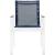 Nizuc Outdoor Patio Mesh Waterproof Fabric Dining Arm Chair with Aluminum Frame