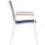 Nizuc Outdoor Patio Mesh Waterproof Fabric Dining Arm Chair with Aluminum Frame