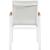 Nizuc Outdoor Patio Mesh Waterproof Fabric Dining Arm Chair with Aluminum Frame