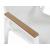 Nizuc Outdoor Patio Mesh Waterproof Fabric Dining Arm Chair with White Aluminum Frame